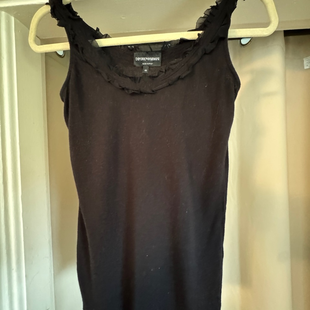 Emporio Armani Black Tank Top